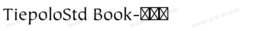 TiepoloStd Book字体转换